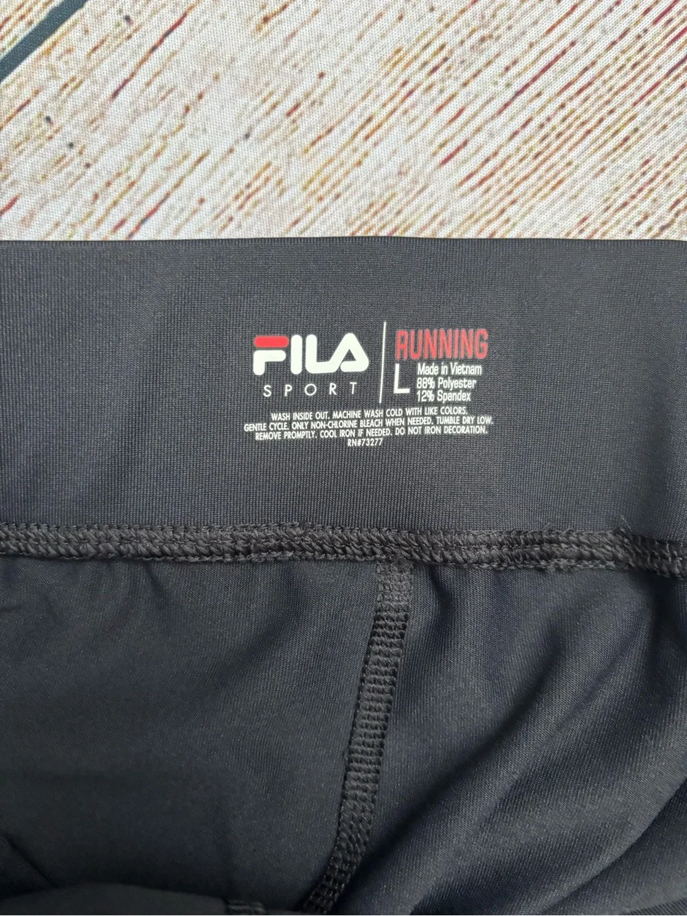 FILA Women's Black Performance Yoga Shorts